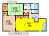 ローンコート 2LDKの間取り