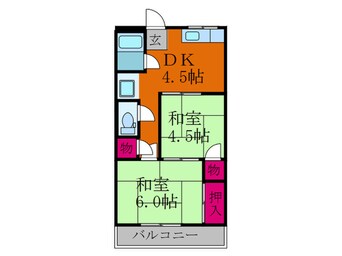 間取図 サンライズ摂津