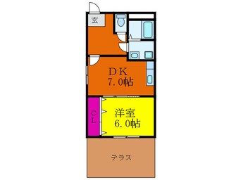 間取図 サンライズ摂津