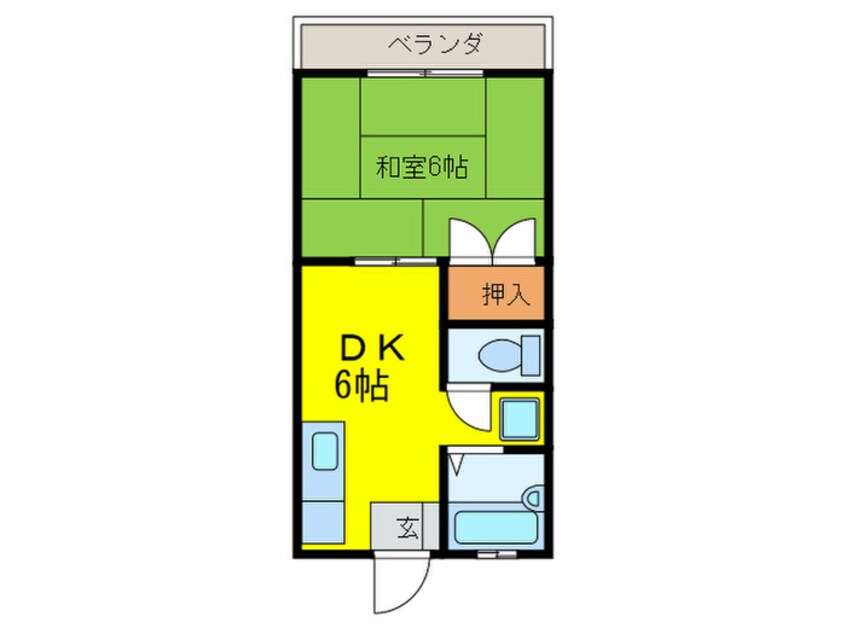 間取図 第２晴天ハイツ