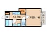 ｼｪ･ｿﾜ 1Kの間取り