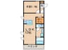 メゾンド本町 1LDKの間取り