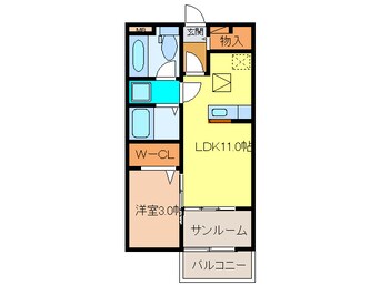 間取図 ピ－プルコ－ト３号館