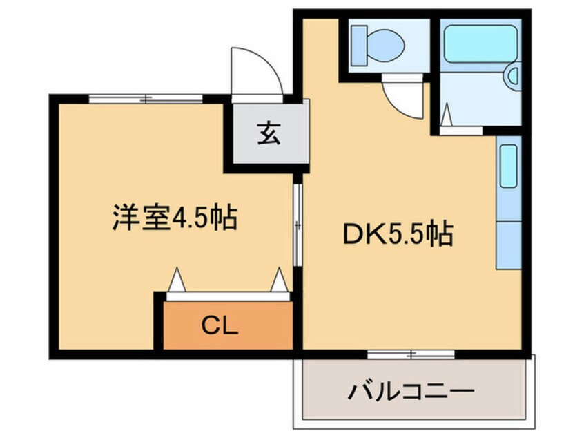 間取図 プレミール橘