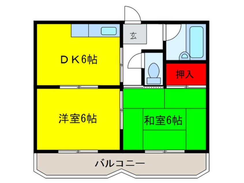 間取図 ツ－ルシャト－光