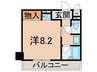 クッキィーセタ 1Rの間取り