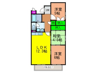 間取図 メゾンヒラタ