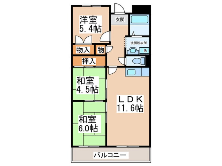 間取図 メゾンヒラタ