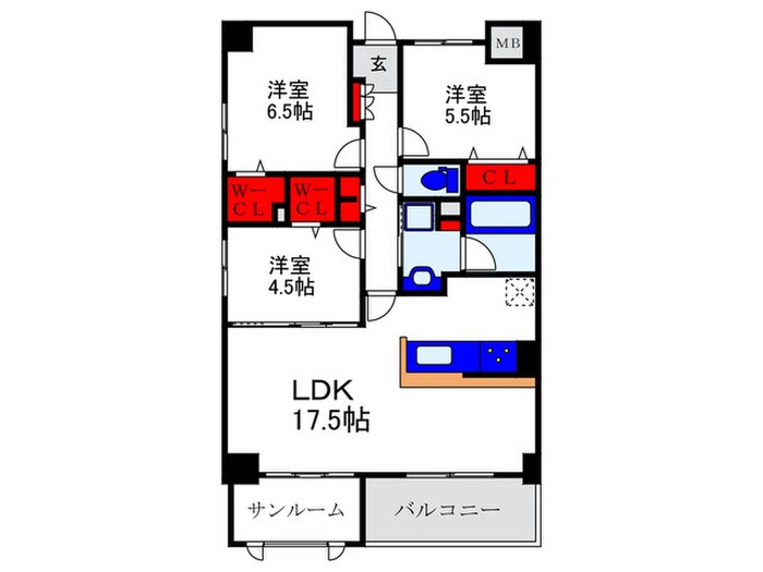 間取り図 ミッドヴィレッジ曽根