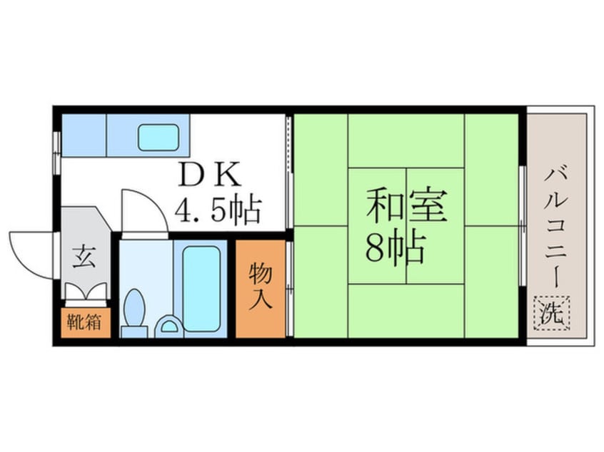 間取図 コーポサンプラザ