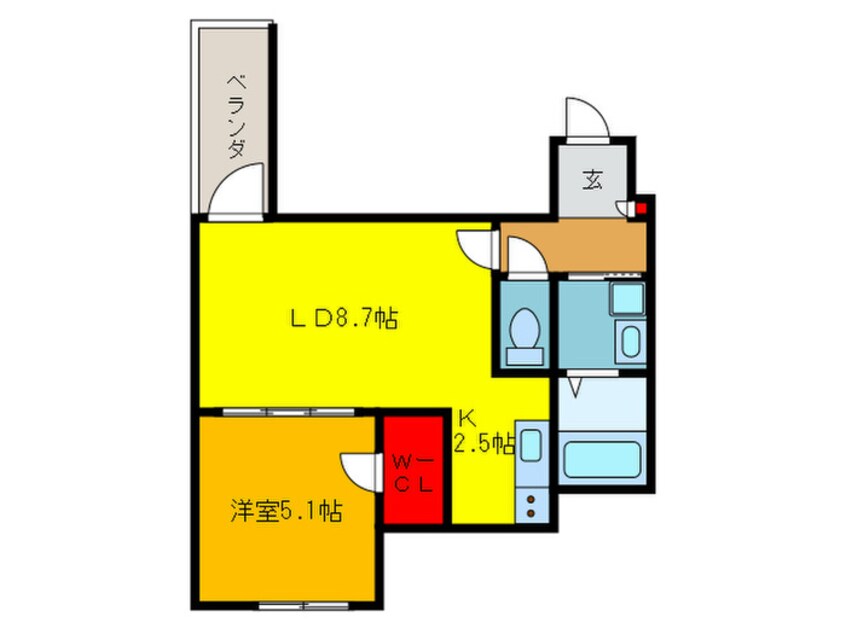 間取図 フジパレス長池町