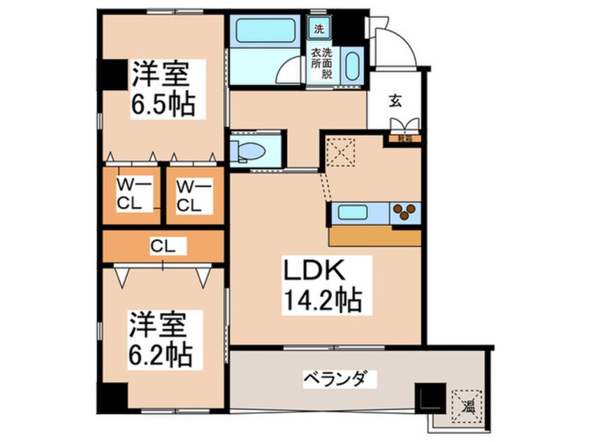 間取図 AXIS　LIFE　TSURUHARA