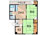 メゾン武庫川 2DK+Sの間取り