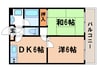 パルティ－ルステ－ジ・Ⅰ 2DKの間取り