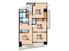 淀川ウエストタワ－ 3LDKの間取り