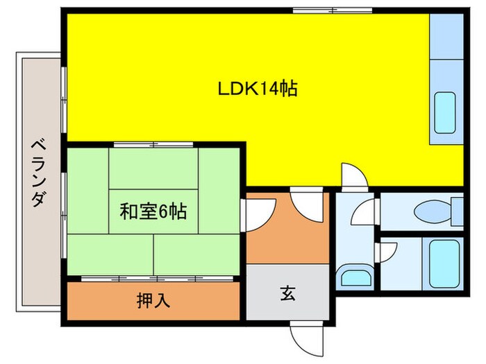 間取り図 小松里マンション