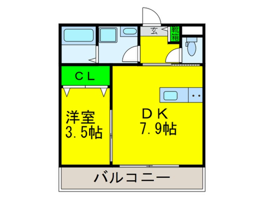 間取図 ジーメゾン石津