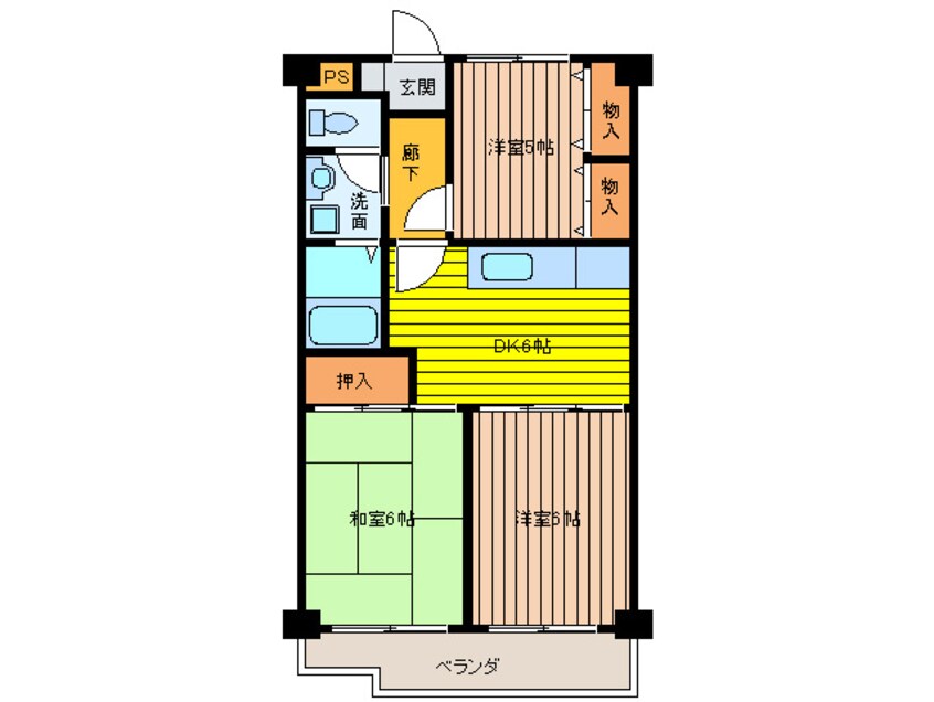 間取図 サンリッツ巽