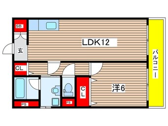 間取図 ラ・ファルド嵯峨