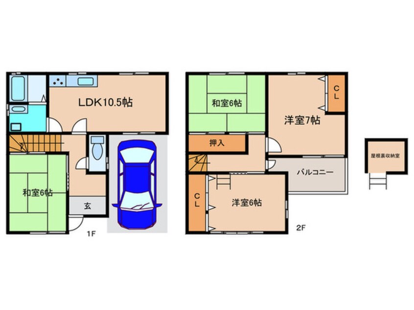 間取図 大日町2丁目戸建