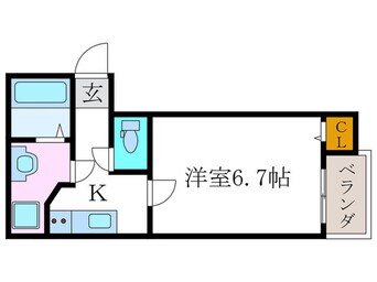 間取図 グランポレ-ル長岡京