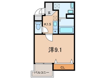 間取図 プランド－ル大原