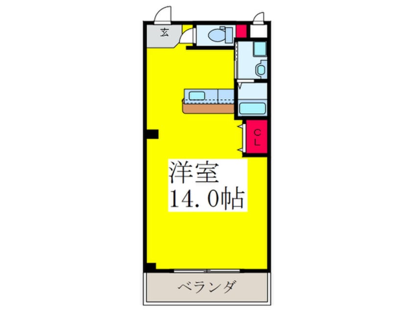 間取図 サウスフラワ