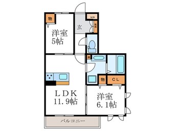 間取図 コンフォールZEN　W棟