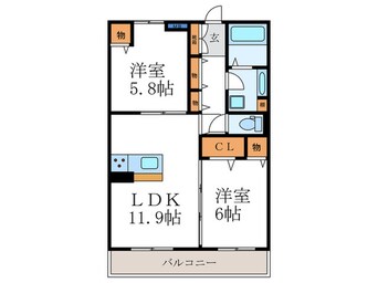 間取図 コンフォールZEN　W棟