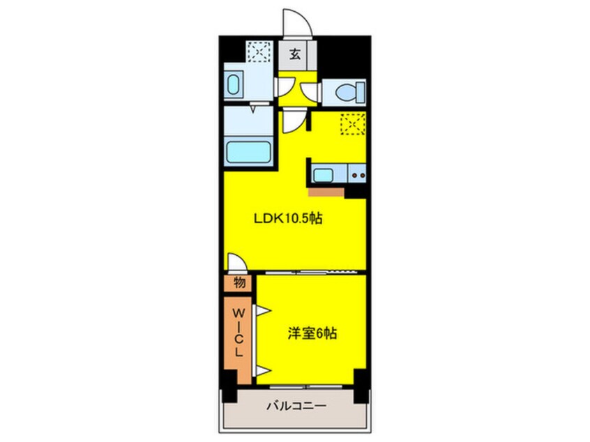 間取図 T-RISE北田辺