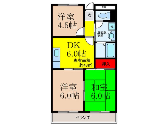 間取り図 リバ－サイド上野