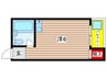 箕輪桜コ－ポ 1Rの間取り