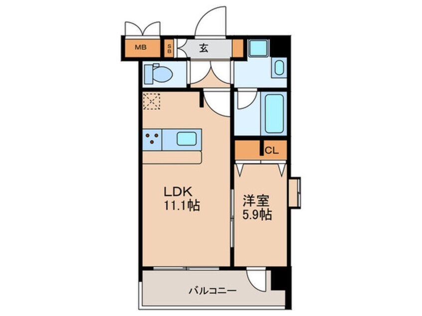 間取図 スプランディッド梅田北