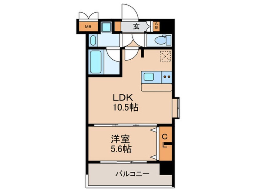 間取図 スプランディッド梅田北