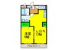 サンハイム浜寺 1LDKの間取り