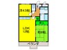 サンハイム浜寺 2LDKの間取り