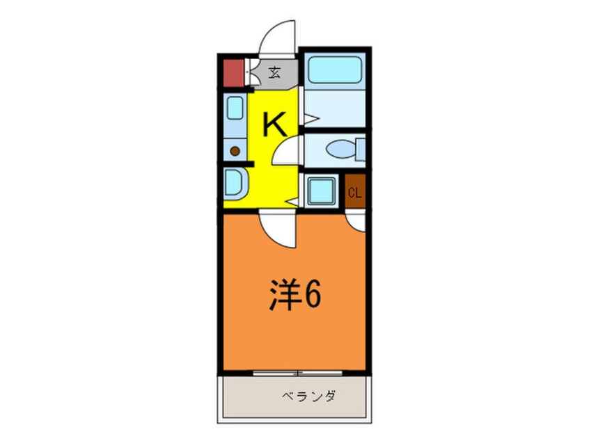 間取図 プレサンス神戸裁判所前