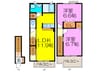 オ－ヴェスト２号館 2LDKの間取り