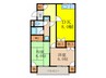 パレットマンション 2DKの間取り