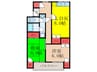 パレットマンション 2LDKの間取り
