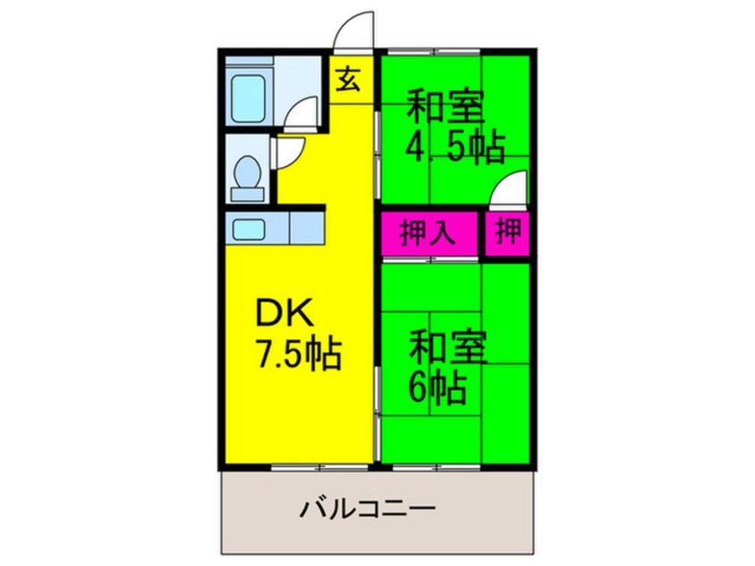 間取図 イケダハイツＢ