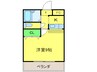 ライム高田 1Kの間取り