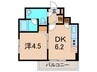 Forest Court Itami 1DKの間取り