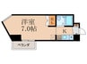 山科ＳＱＵＡＲＥ 1Kの間取り