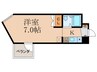 山科ＳＱＵＡＲＥ 1Kの間取り