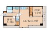 ジャスト桃山 2LDKの間取り