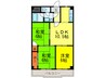ルネ青山 3LDKの間取り