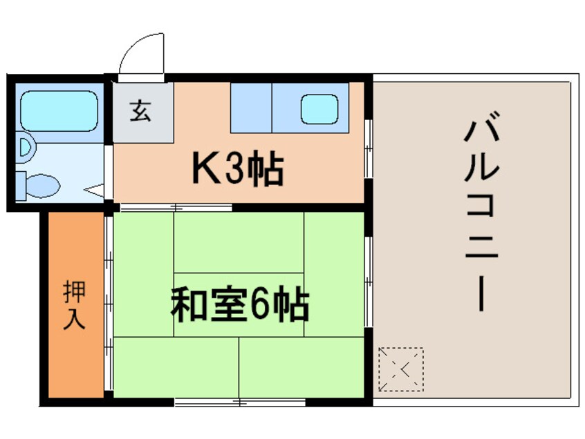 間取図 伊丹 KRマンション