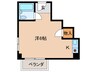 明賢三宮東ビル 1Kの間取り
