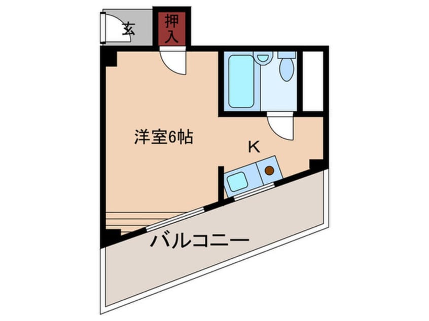 間取図 明賢三宮東ビル